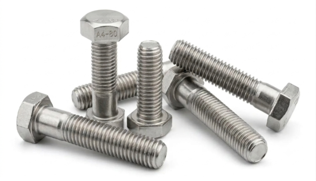 SS 304 SS 304L and SS 304H stainless steel bolts for industrial fastening applications