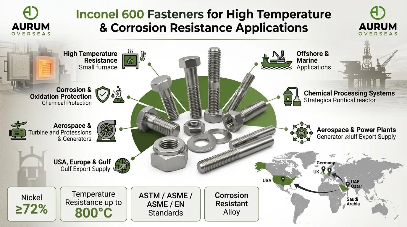 Inconel 600 Fasteners
