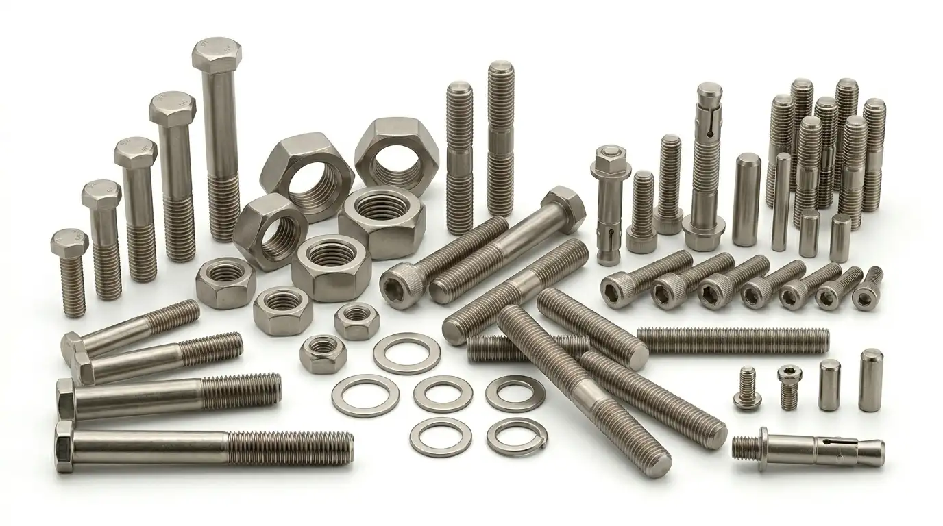 Monel 400 Fasteners Suppliers & Exporters – Corrosion Resistant Nickel Copper Bolts, Nuts, Stud Bolts and Threaded Fasteners for Marine, Offshore and Seawater Applications