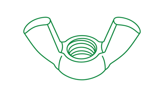 Monel 400 Wing Nuts