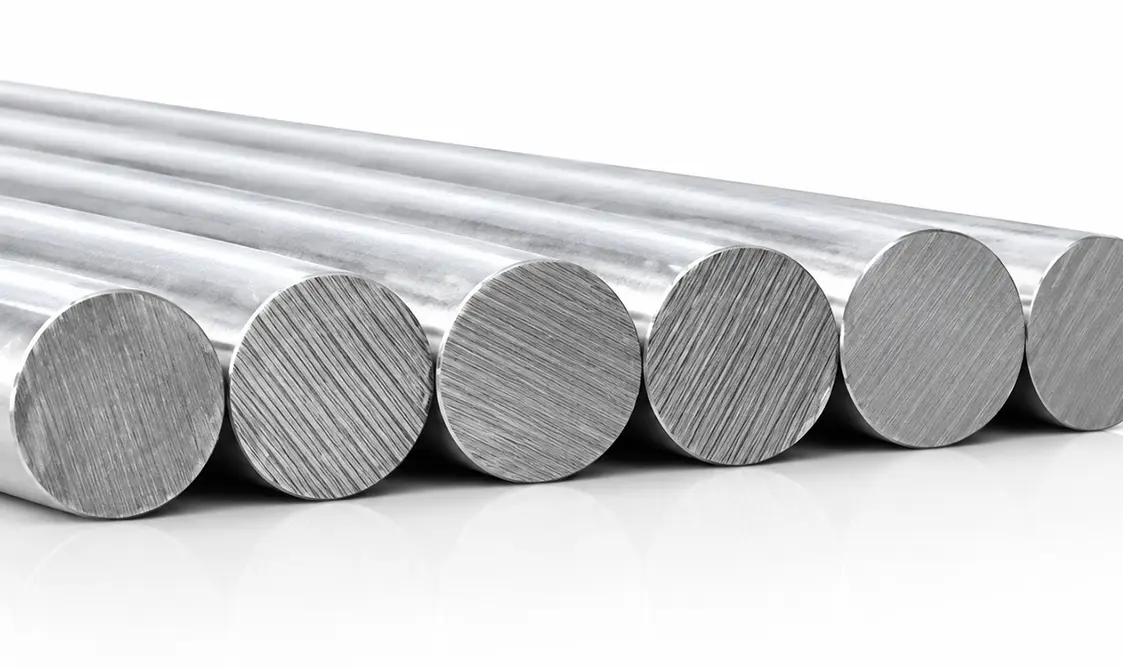 Duplex Steel S31803 F51 round bars manufactured for offshore marine and chemical processing