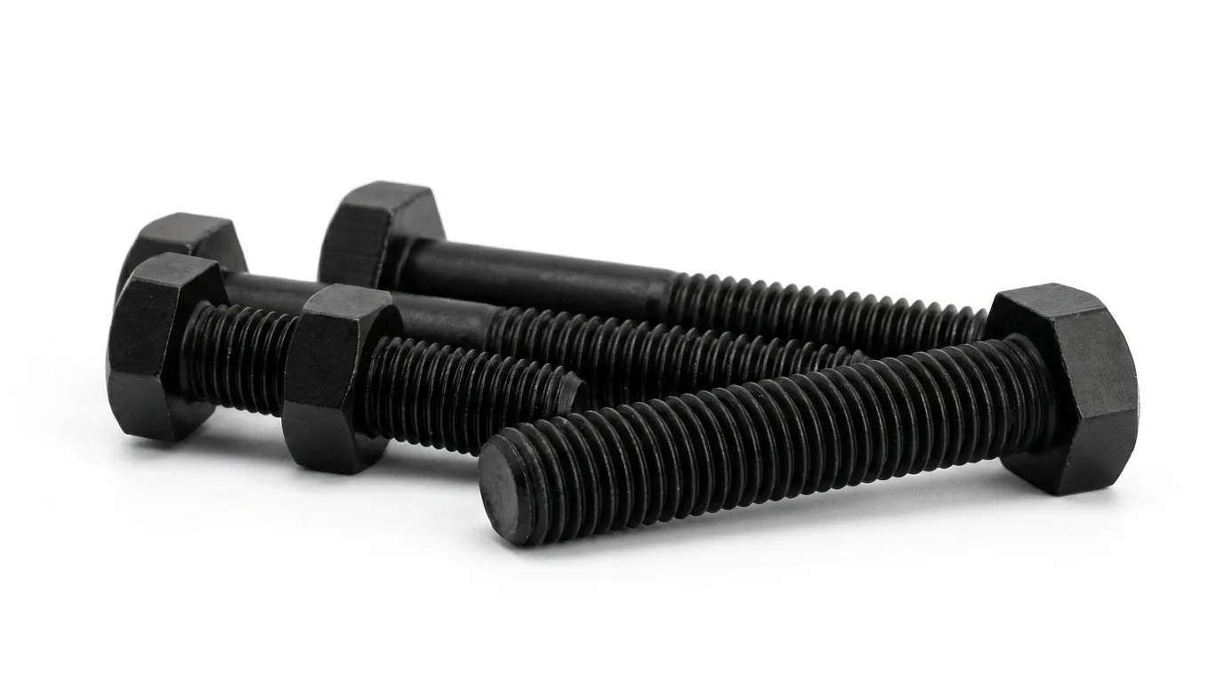  Close-up of Aurum Overseas ASTM A193 Grade B7M alloy steel stud bolts, precision-engineered with controlled hardness for superior resistance against sulfide stress cracking in oilfield, sour gas, and offshore subsea engineering applications.