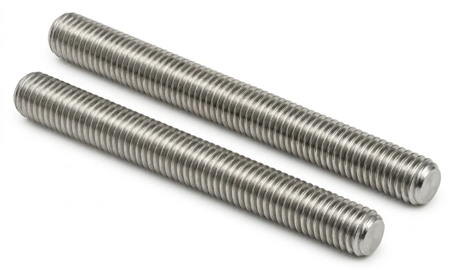 Precision cut UNS N06600 and UNS N06601 Threaded Rods ready for export packaging