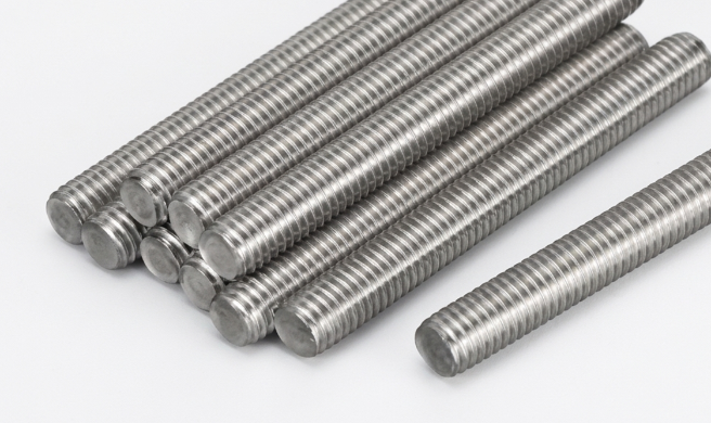 High strength UNS N05500 Monel K500 Threaded Bars stacked in export warehouse