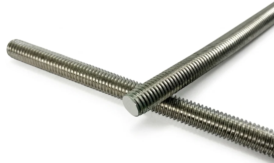 ASTM A564 UNS S17400 and UNS S15500 SS Threaded Bars stacked in export warehouse
