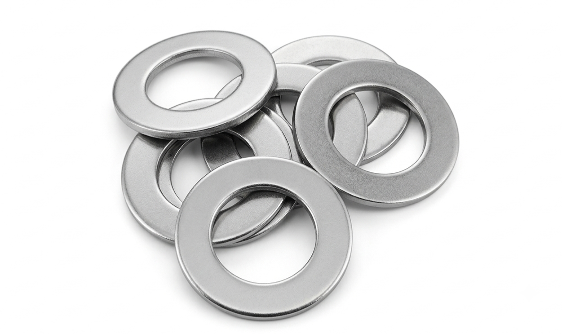 Titanium Grade 2 washers in UNS R50400 and R56400 for corrosion-resistant industrial fastening applications
